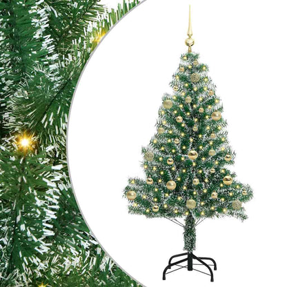Umělý Vánoční Stromeček Se Sněhem A Led Osvětlením 150 Cm