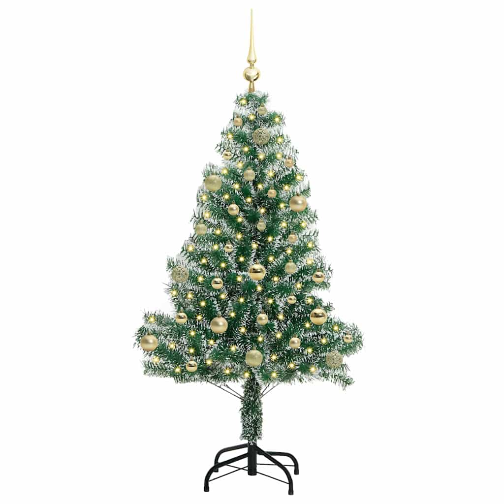 Umělý Vánoční Stromeček Se Sněhem A Led Osvětlením 150 Cm