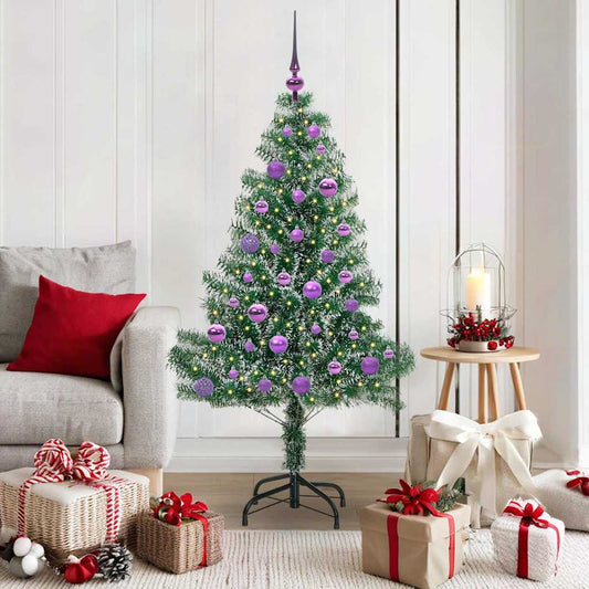 Umělý Vánoční Stromeček Se Sněhem A Led Osvětlením 150 Cm