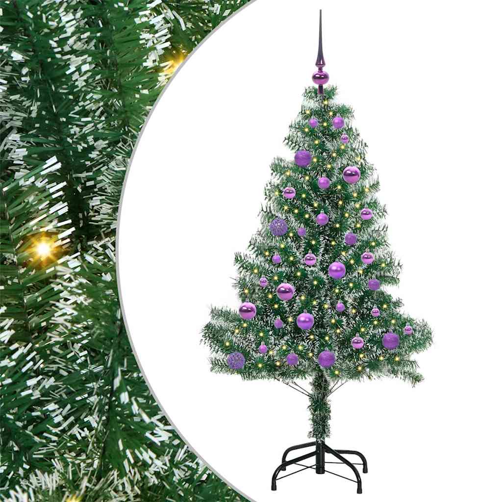 Umělý Vánoční Stromeček Se Sněhem A Led Osvětlením 150 Cm