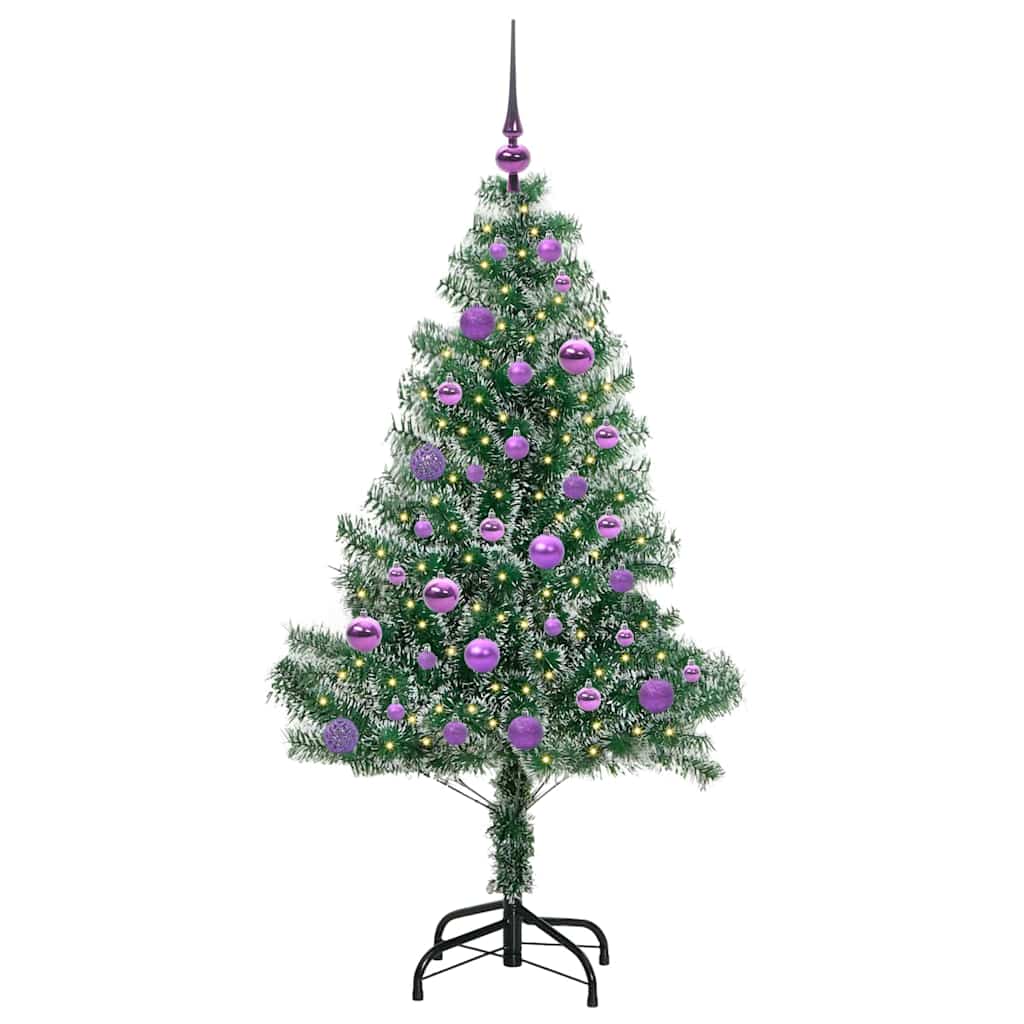 Umělý Vánoční Stromeček Se Sněhem A Led Osvětlením 150 Cm
