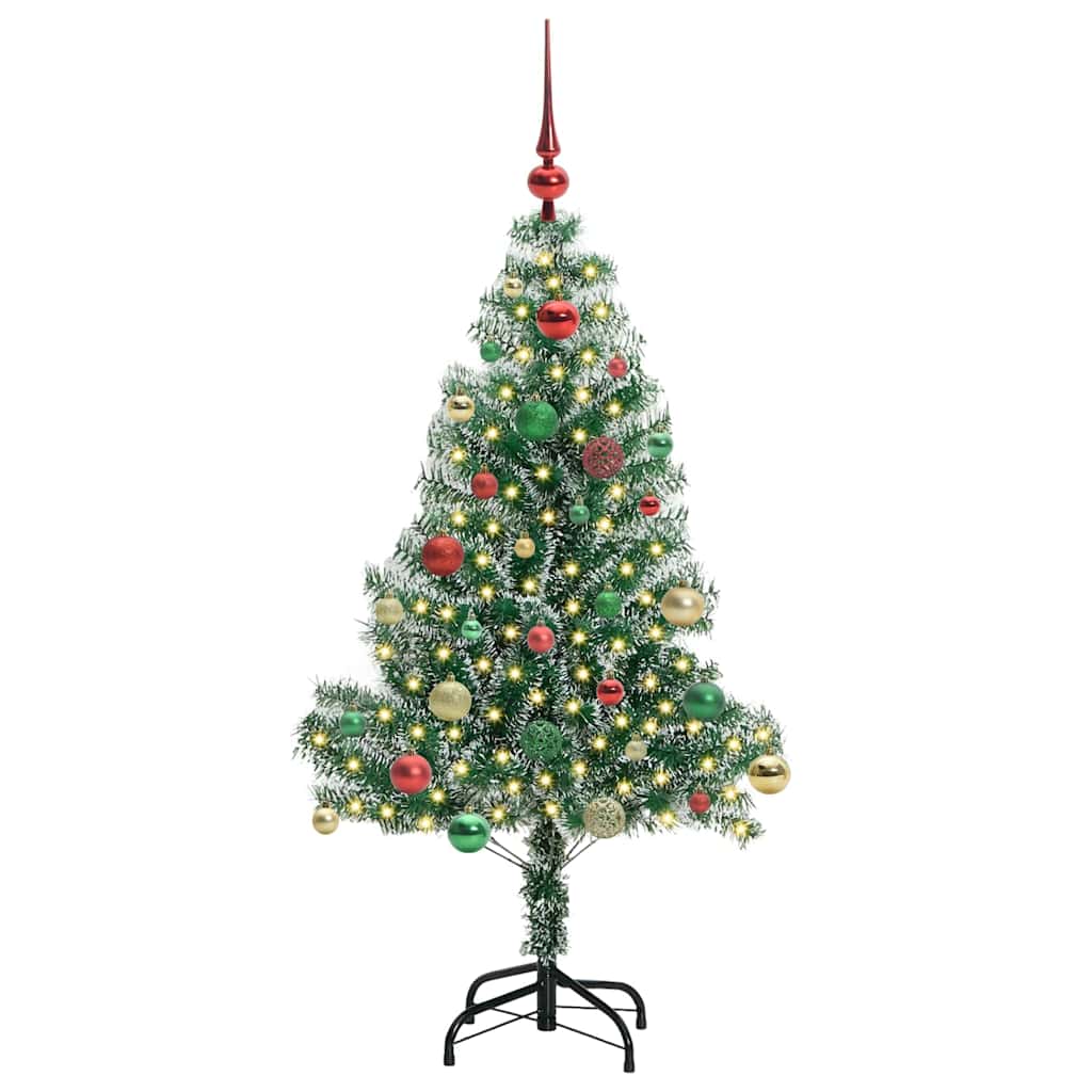 Umělý Vánoční Stromeček Se Sněhem A Led Osvětlením 150 Cm