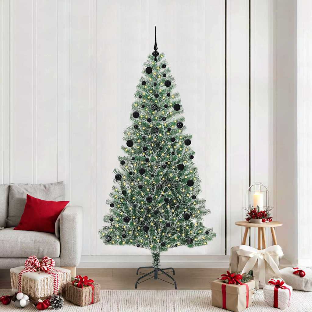 Umělý Vánoční Stromeček Se Sněhem A Led Osvětlením 210 Cm