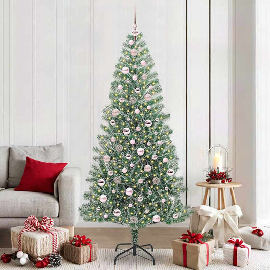Umělý Vánoční Stromeček Se Sněhem A Led Osvětlením 210 Cm