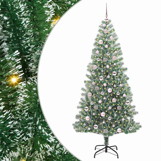 Umělý Vánoční Stromeček Se Sněhem A Led Osvětlením 210 Cm