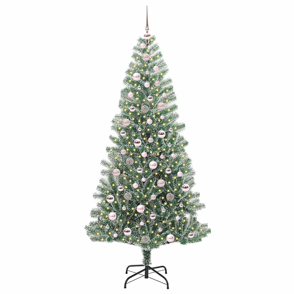 Umělý Vánoční Stromeček Se Sněhem A Led Osvětlením 210 Cm