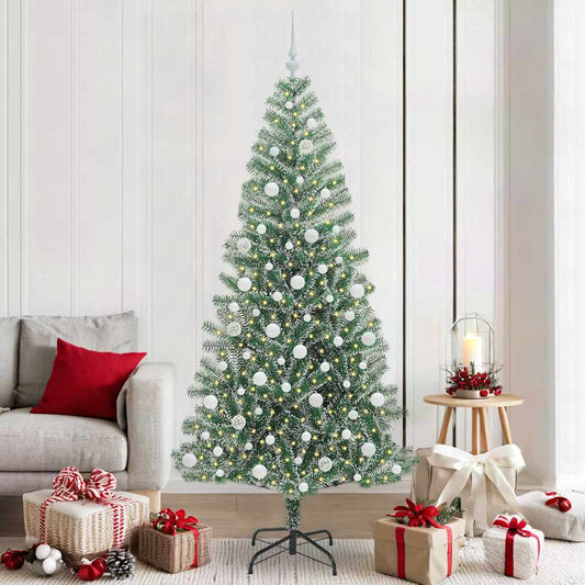 Umělý Vánoční Stromeček Se Sněhem A Led Osvětlením 210 Cm