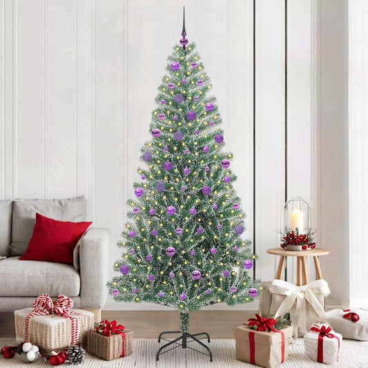 Umělý Vánoční Stromeček Se Sněhem A Led Osvětlením 210 Cm