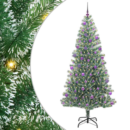 Umělý Vánoční Stromeček Se Sněhem A Led Osvětlením 210 Cm
