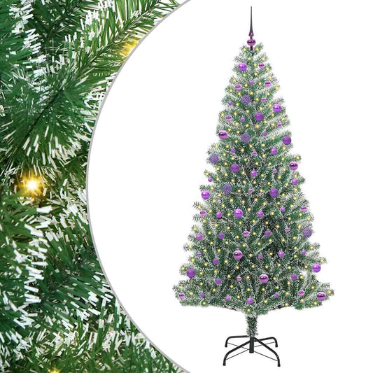 Umělý Vánoční Stromeček Se Sněhem A Led Osvětlením 210 Cm