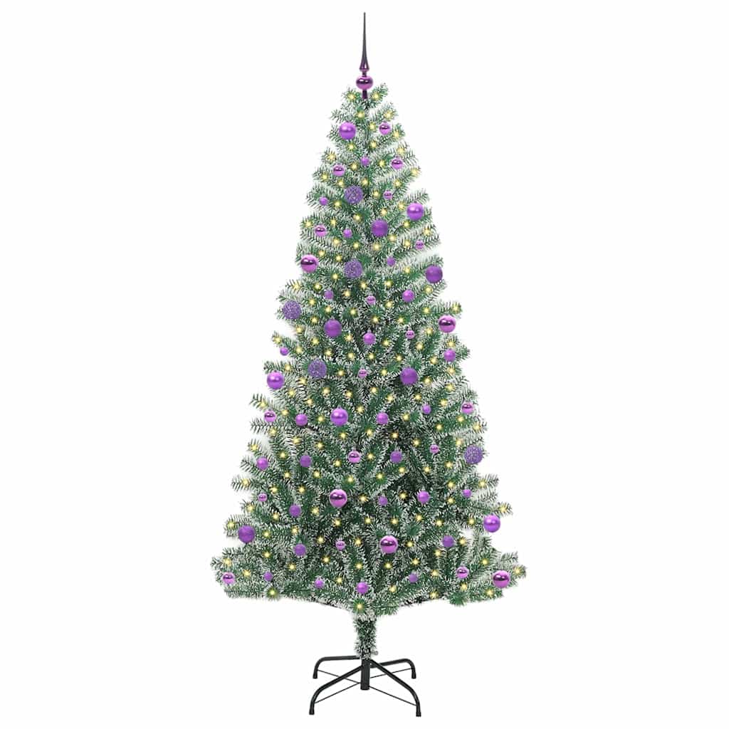 Umělý Vánoční Stromeček Se Sněhem A Led Osvětlením 210 Cm
