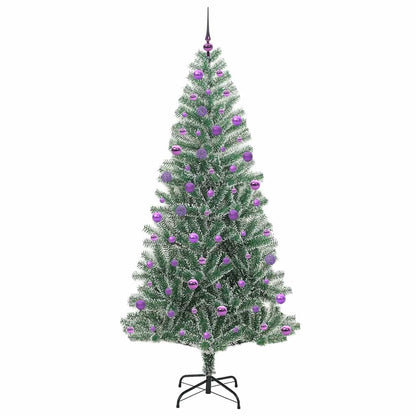 Umělý Vánoční Stromeček Se Sněhem A Led Osvětlením 210 Cm