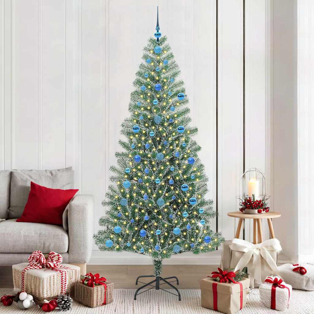 Umělý Vánoční Stromeček Se Sněhem A Led Osvětlením 210 Cm
