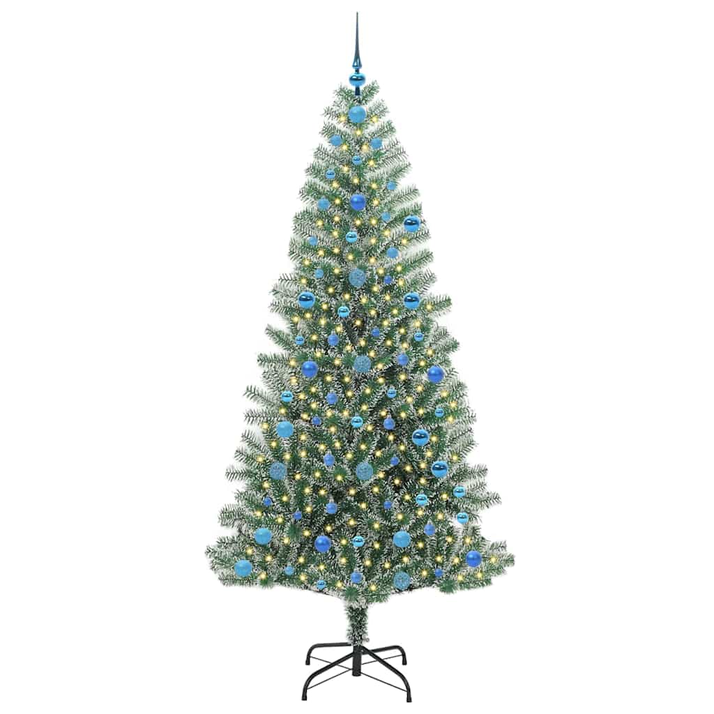 Umělý Vánoční Stromeček Se Sněhem A Led Osvětlením 210 Cm