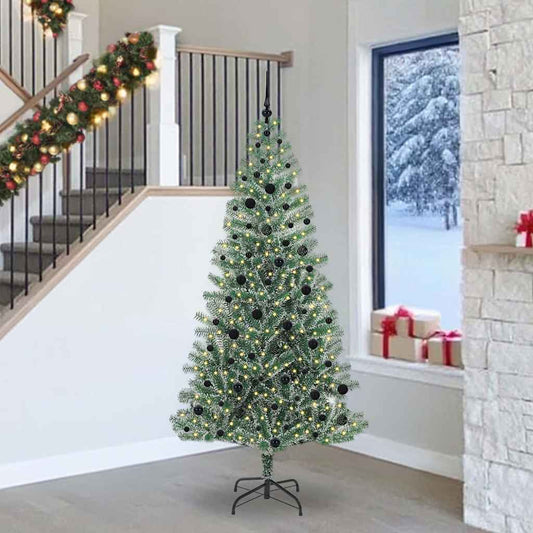 Umělý Vánoční Stromeček Se Sněhem A Led Osvětlením 240 Cm