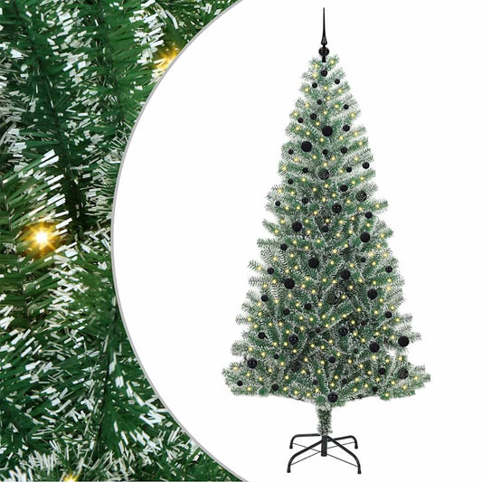 Umělý Vánoční Stromeček Se Sněhem A Led Osvětlením 240 Cm