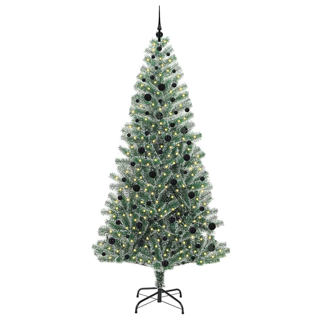 Umělý Vánoční Stromeček Se Sněhem A Led Osvětlením 240 Cm