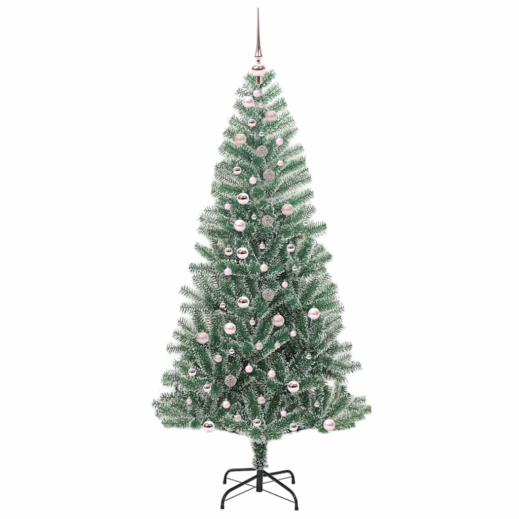 Umělý Vánoční Stromeček Se Sněhem A Led Osvětlením 240 Cm
