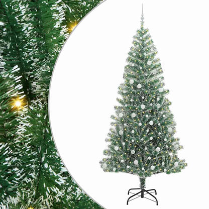 Umělý Vánoční Stromeček Se Sněhem A Led Osvětlením 240 Cm
