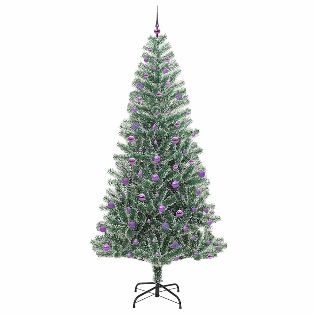 Umělý Vánoční Stromeček Se Sněhem A Led Osvětlením 240 Cm