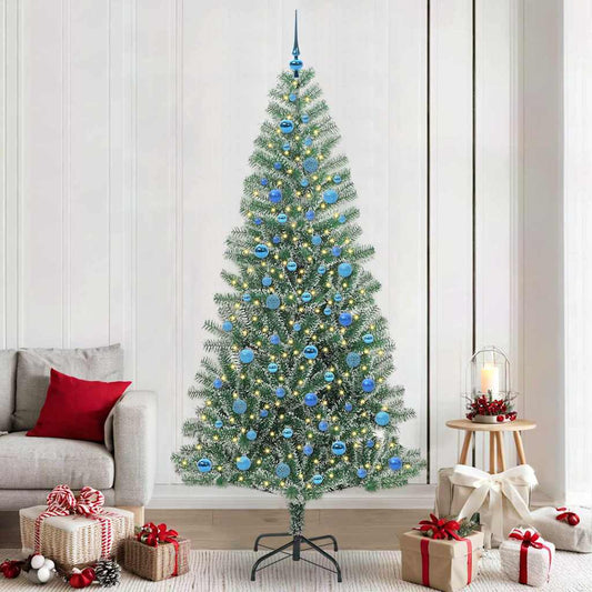 Umělý Vánoční Stromeček Se Sněhem A Led Osvětlením 240 Cm