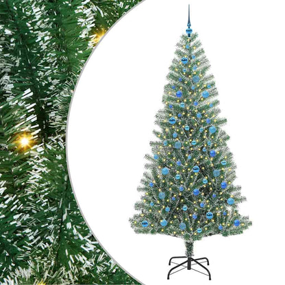 Umělý Vánoční Stromeček Se Sněhem A Led Osvětlením 240 Cm