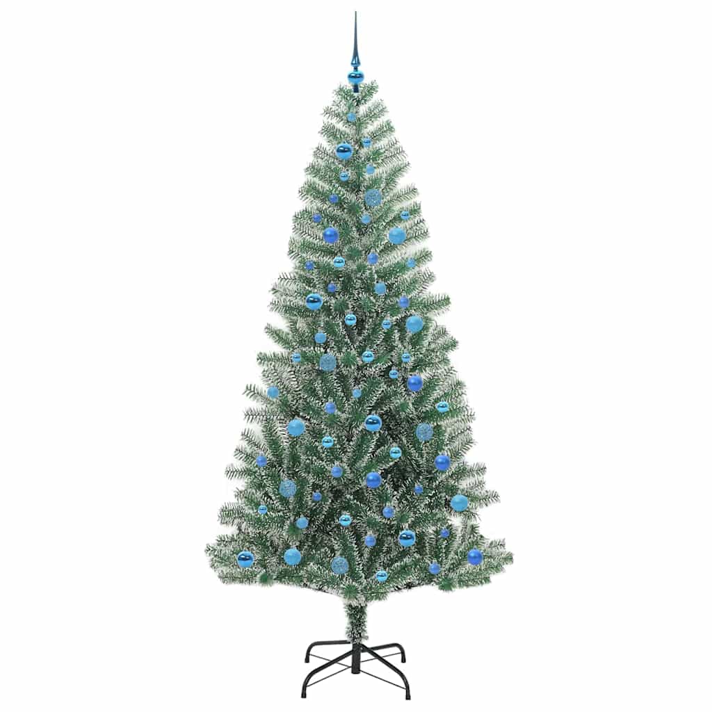 Umělý Vánoční Stromeček Se Sněhem A Led Osvětlením 240 Cm