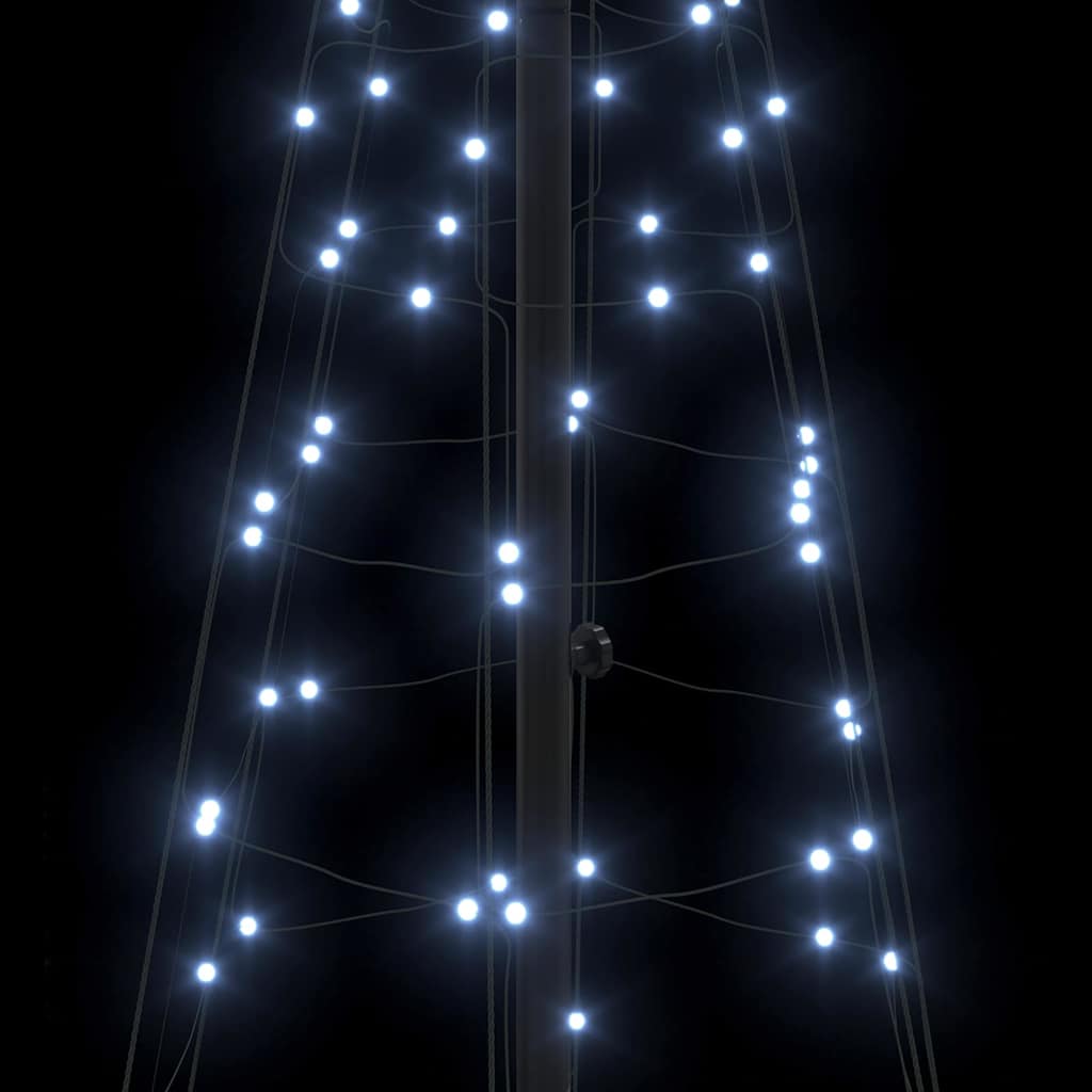 Led Vánoční Strom S 390 Led Diodami Studená Bílá 250 Cm Železo