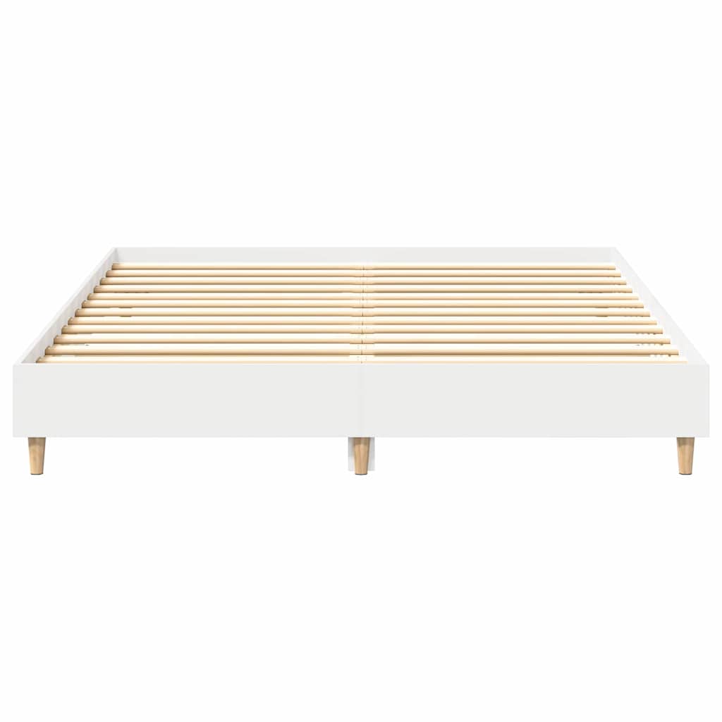 Rám Postele 2 Ks Bílá 152 X 203 Cm Kompozitní Dřevo