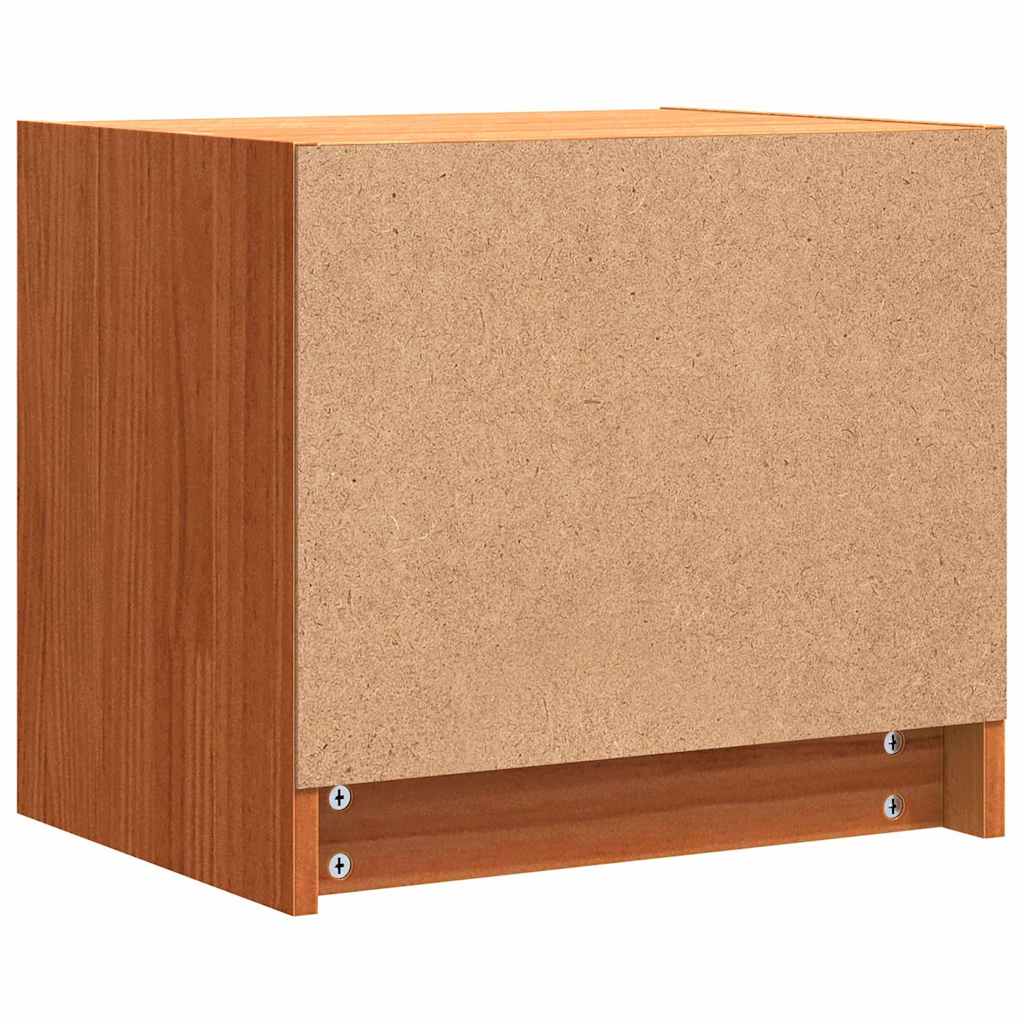 Noční Stolky Voskově Hnědá 40 X 30.5 X 35.5 Cm Borovicové Dřevo