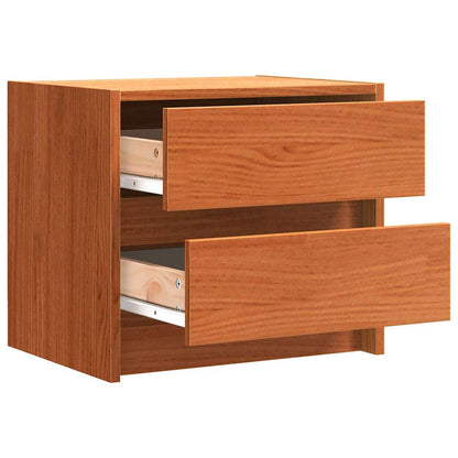 Noční Stolky 2 Pcs Voskově Hnědá 40 X 30.5 X 35.5 Cm