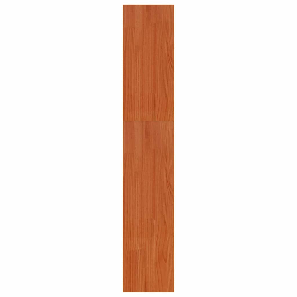 Knihovna Voskově Hnědá 80 X 30 X 167,5 Cm Masivní Borové Dřevo