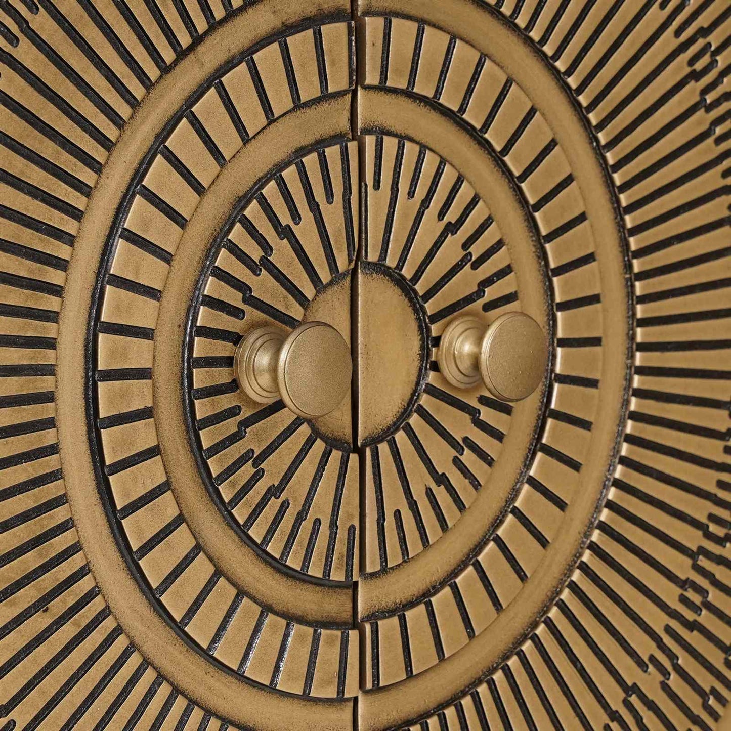 Vysoký Bufet Mosaz 53,5 X 30 X 95 Cm