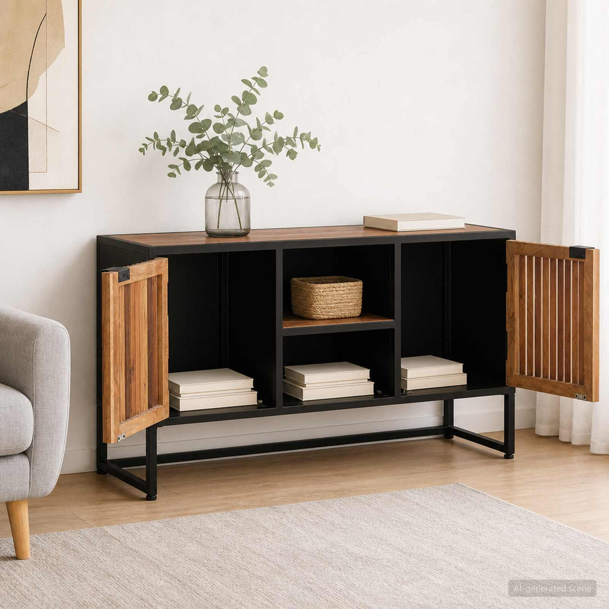 Servírovací Skříň 105 X 30 X 55 Cm