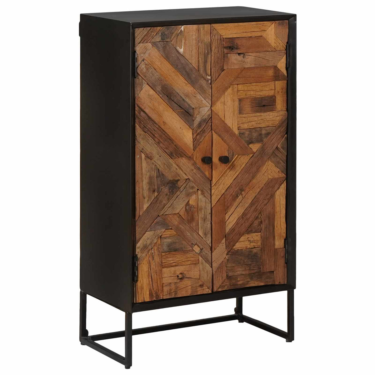 Vysoký Bufet 53 X 30 X 95 Cm Masivní Dřevěné A Zpracované Dřevo