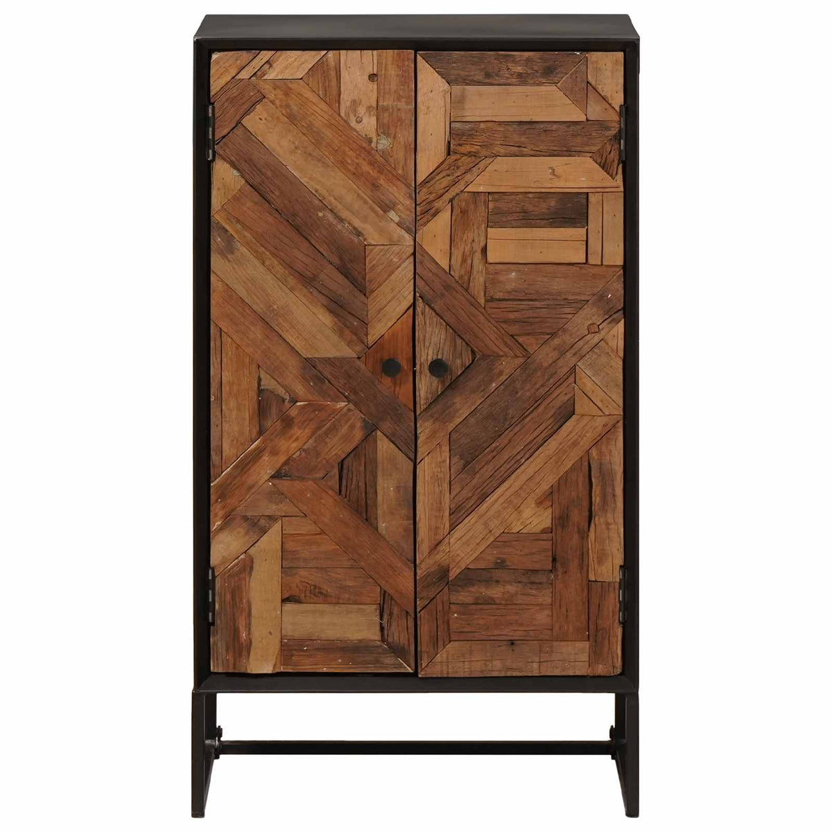 Vysoký Bufet 53 X 30 X 95 Cm Masivní Dřevěné A Zpracované Dřevo