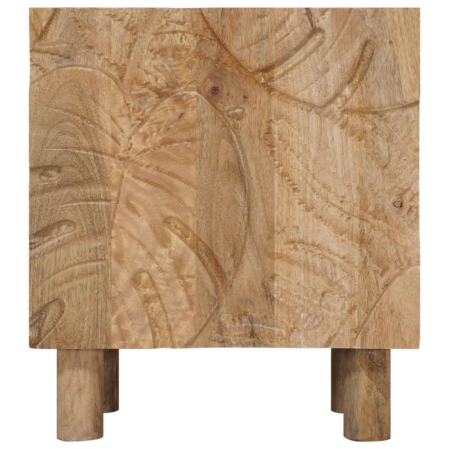 Ručně Vyrobená Noční Skříňka Třešňově Hnědá 40 X 30 X 45 Cm