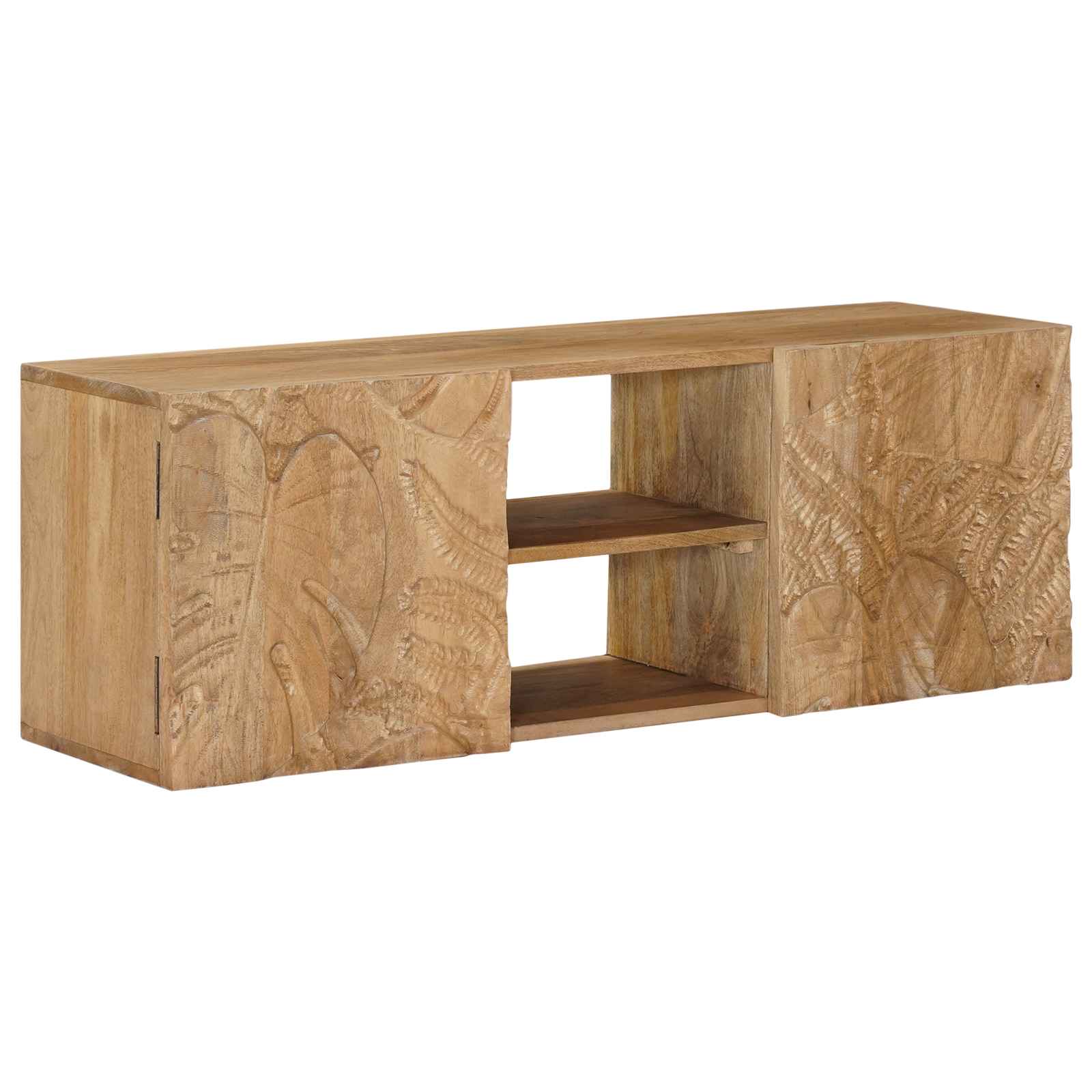 Nástěnná Skříň Na Tv S Policí S Úložištěm 100 X 30 X 35 Cm