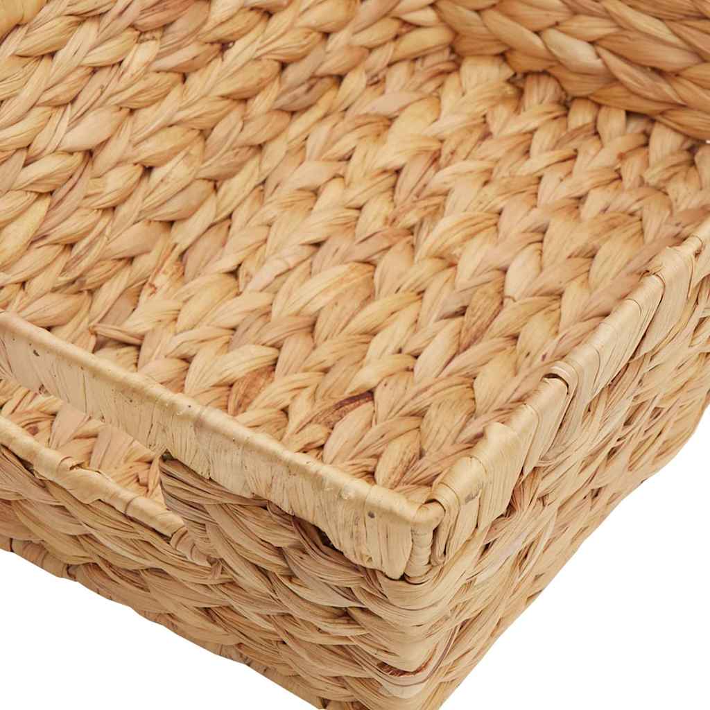 Úložné Koše 2 Ks Vodní Hyacint 38 X 28 X 15 Cm Přírodní