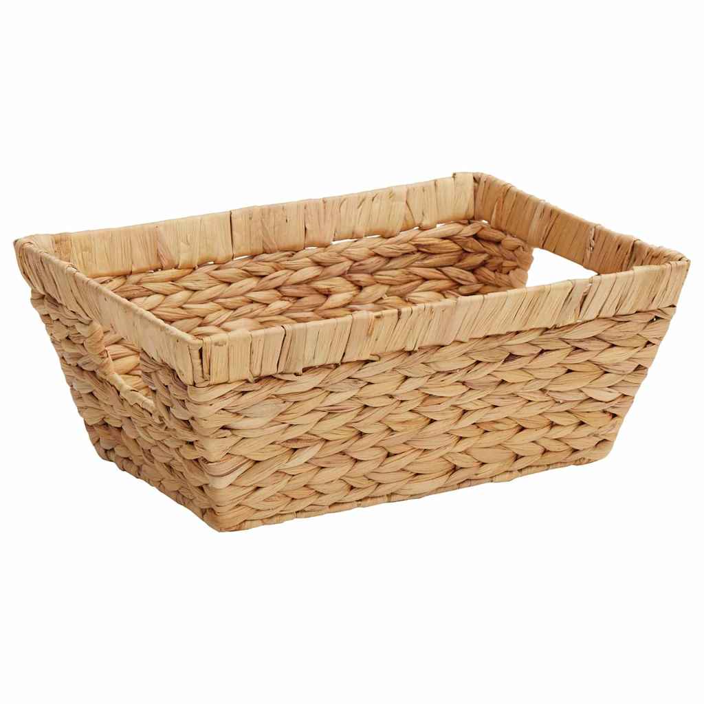 Úložné Koše 2 Ks Vodní Hyacint 38 X 28 X 15 Cm Přírodní