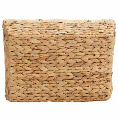 Úložné Koše 2 Ks Vodní Hyacint 38 X 28 X 15 Cm Přírodní