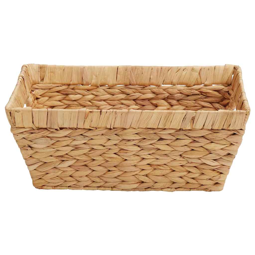 Úložné Koše 2 Ks Vodní Hyacint 38 X 28 X 15 Cm Přírodní