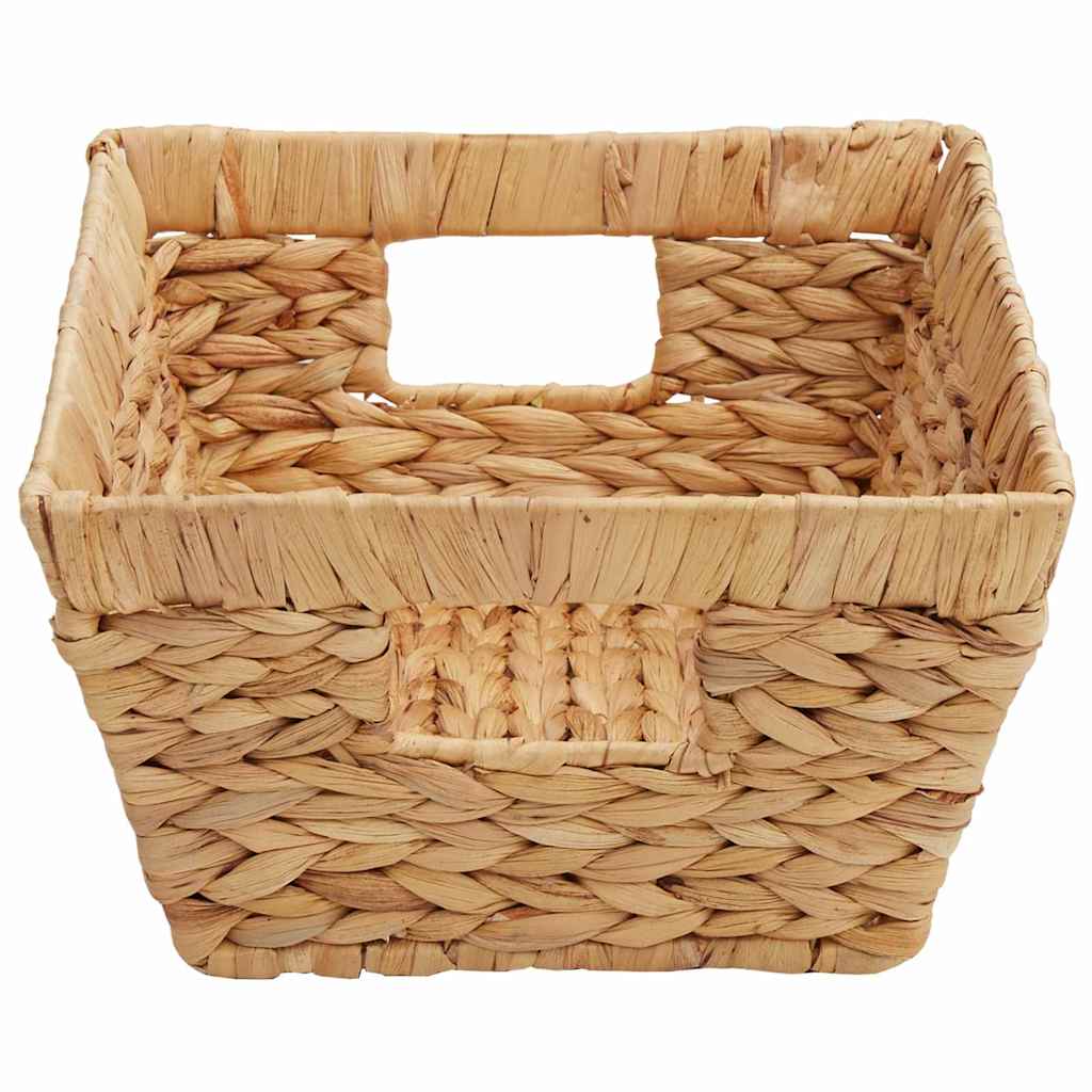 Úložné Koše 2 Ks Vodní Hyacint 38 X 28 X 15 Cm Přírodní