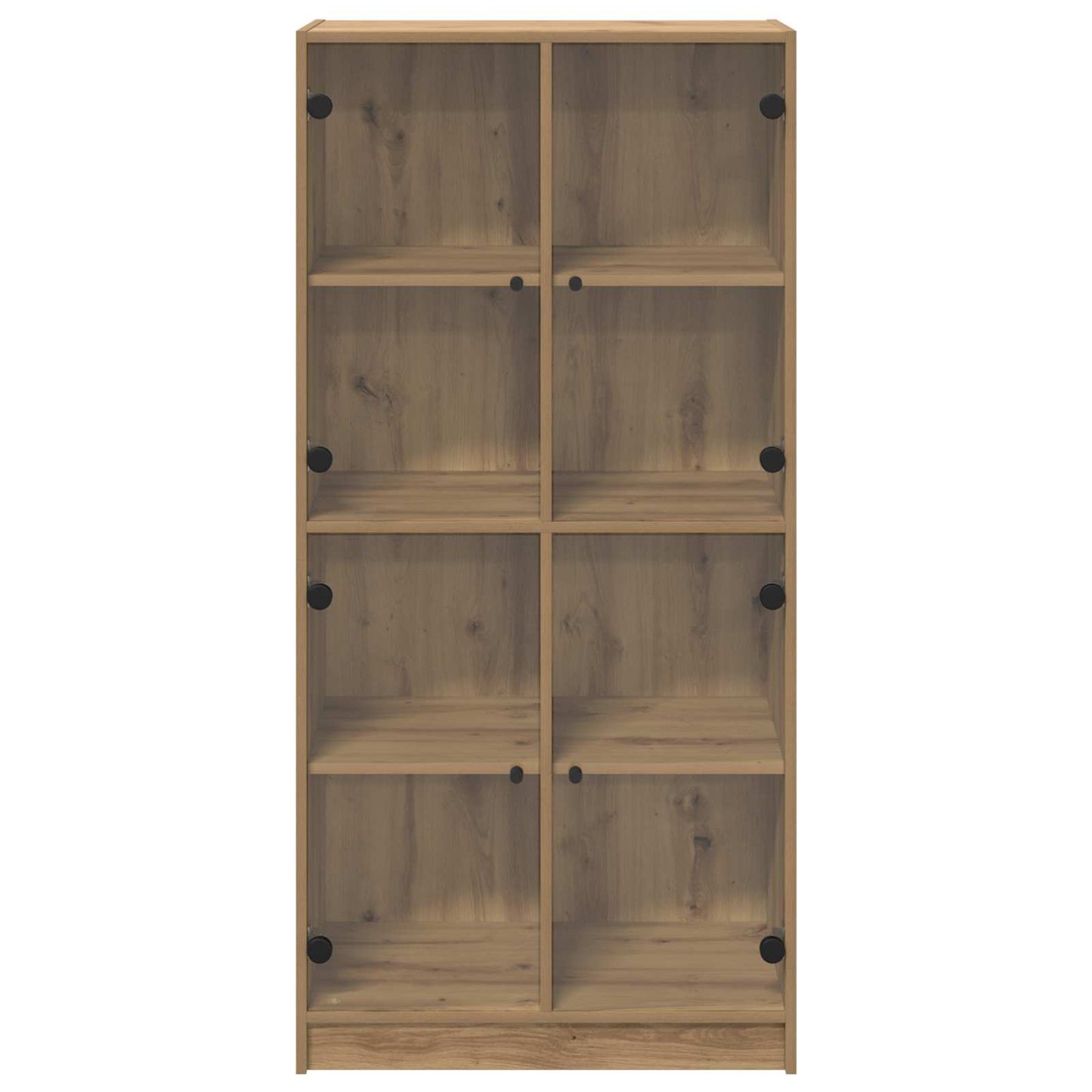 Vysoký Bufet Artisanový Dub 68 X 37 X 142 Cm Kompozitní Dřevo
