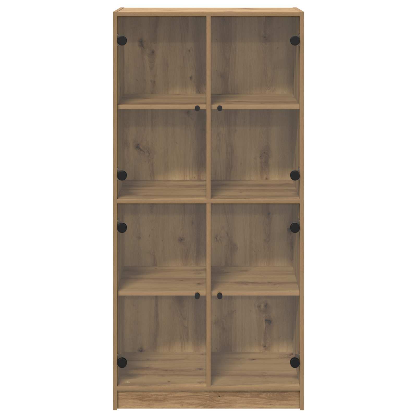 Vysoký Bufet Artisanový Dub 68 X 37 X 142 Cm Kompozitní Dřevo
