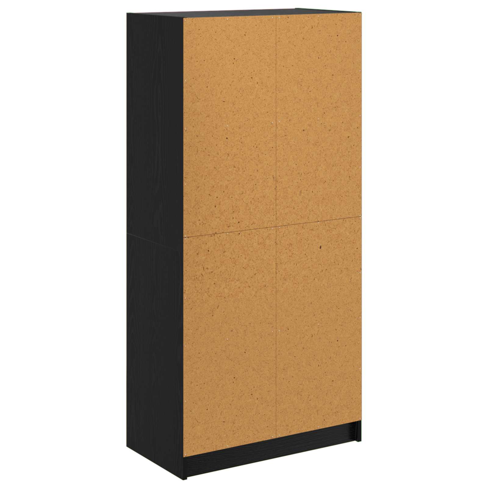 Vysoký Bufet Černý Dub 68 X 37 X 142 Cm Kompozitní Dřevo