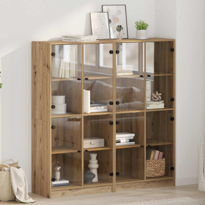 Vysoký Bufet 2 Ks Artisanový Dub 68 X 37 X 142 Cm