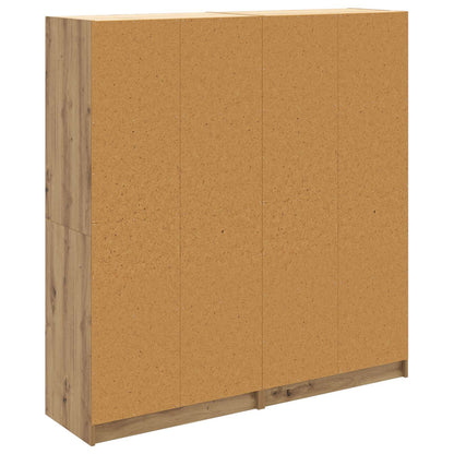 Vysoký Bufet 2 Ks Artisanový Dub 68 X 37 X 142 Cm