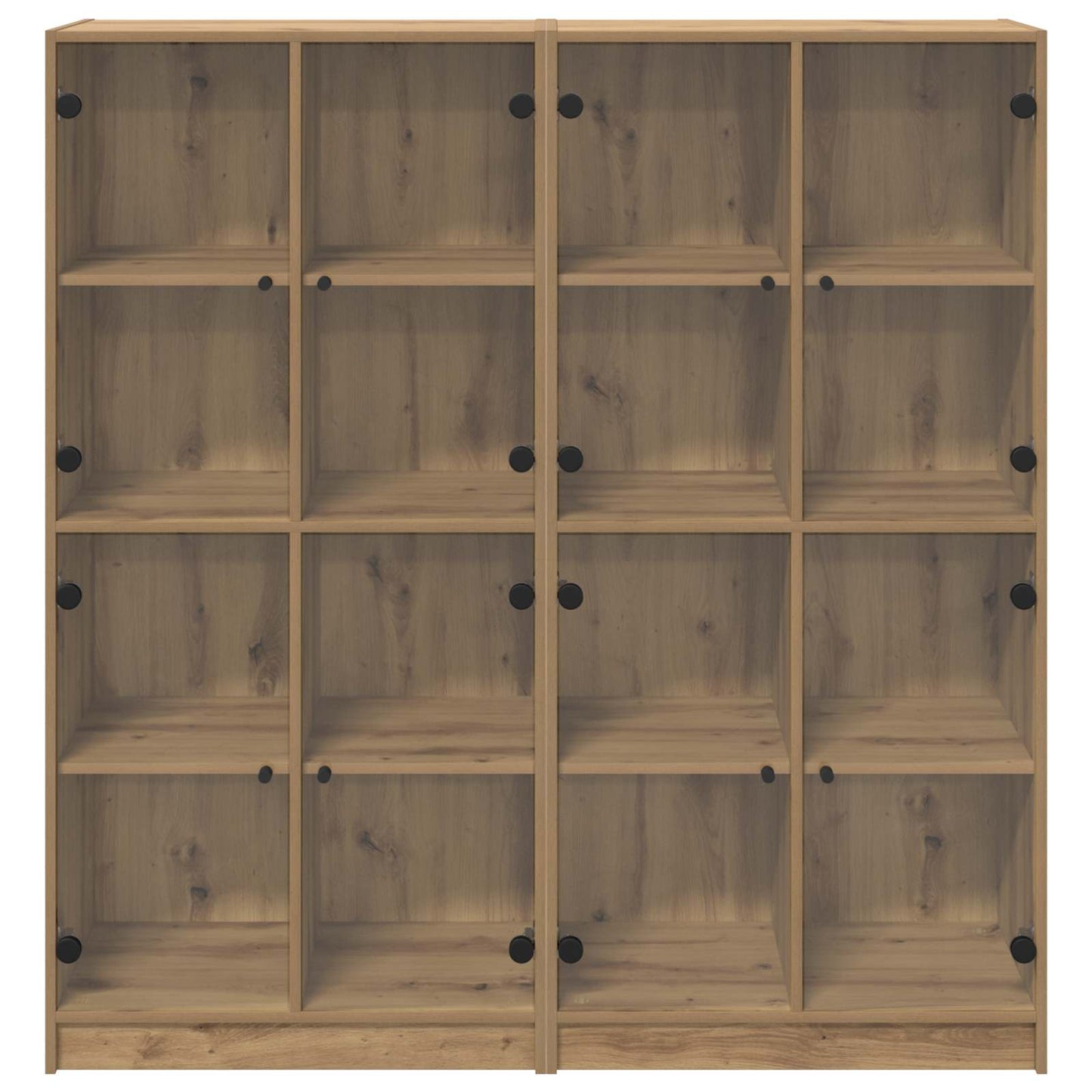 Vysoký Bufet 2 Ks Artisanový Dub 68 X 37 X 142 Cm