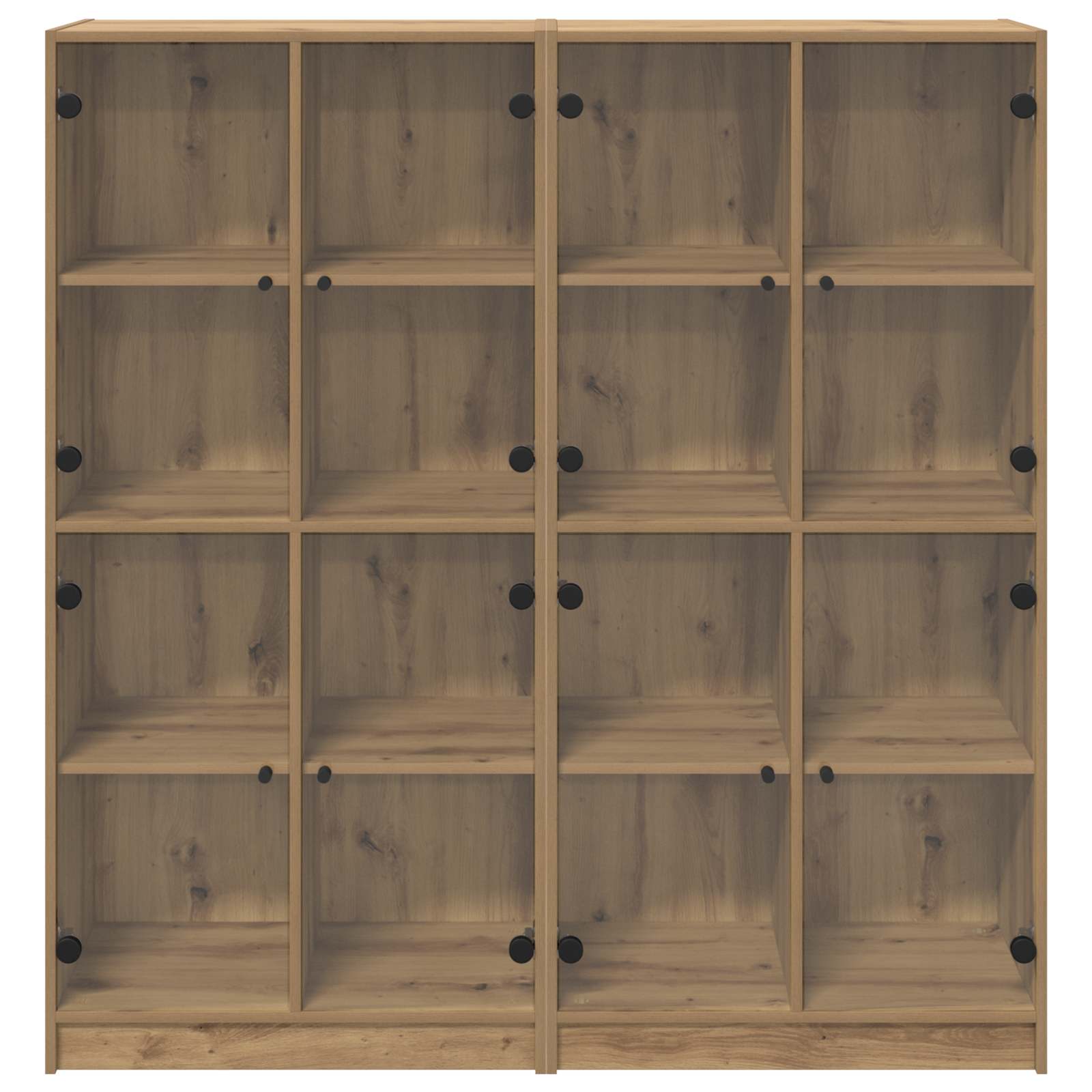 Vysoký Bufet 2 Ks Artisanový Dub 68 X 37 X 142 Cm